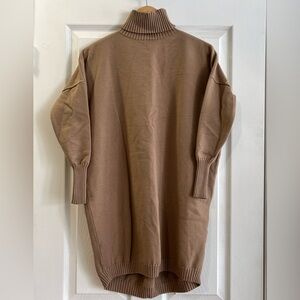 3/$30 APRICOT | Women's Tan Turtleneck Sweater | Size XS